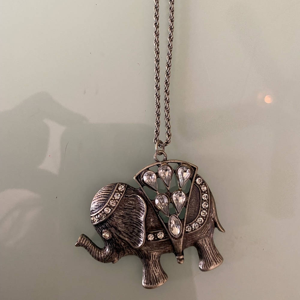 Elephant costume jewelry necklace